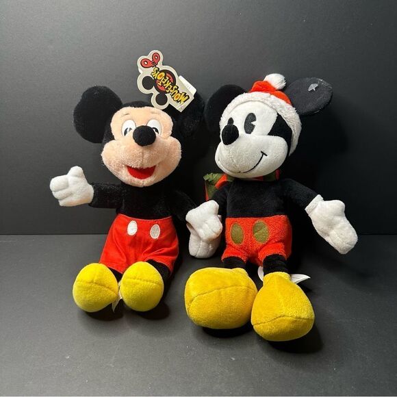 Disney Mickey Mouse Plush Lot Of 2 - Picture 1 of 3